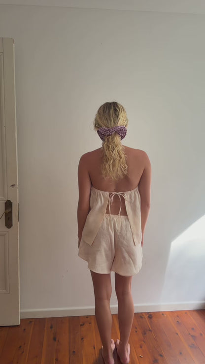 SIMPLE BOXER SHORTS - SESAME