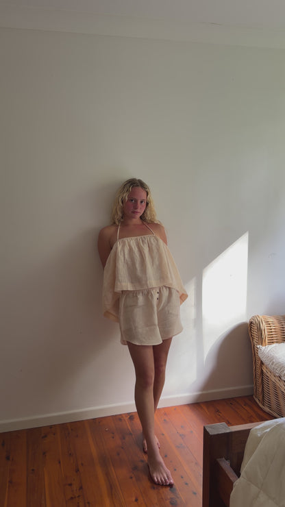 SIMPLE BOXER SHORTS - SESAME