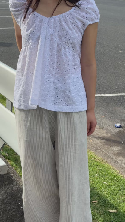 PUFF SLEEVE SMOCK - CHAMOMILE